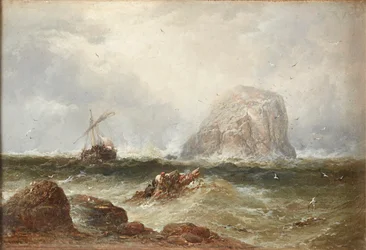 Off the Bass Rock (olie på lærred)