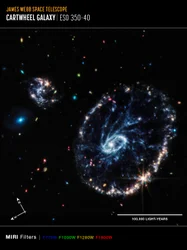 Cartwheel Galaxy (MIRI Compass Image)