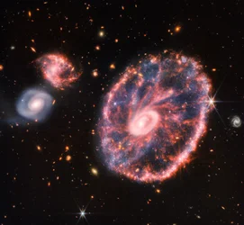Cartwheel Galaxy (NIRCam og MIRI Composite Image)