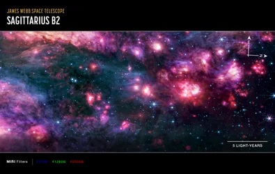 Sagittarius B2 (MIRI Compass-billede)