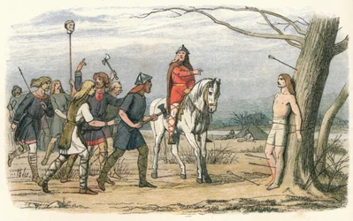 Edmund, konge af East Anglia, dræbt af danskerne, 9. århundrede 1864