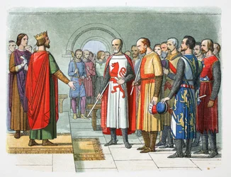 Kong Henry III og hans parlament, Westminster, 1258 1864.