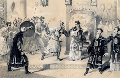 Kejser Weit-Soong og hans hof, taget til fange af tartarerne, 1847
