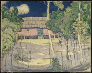 Landskab, Trinidad, ca. 1921 (olie på lærred)