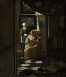 Kærlighedsbrevet, ca. 1669-70 (olie på lærred)