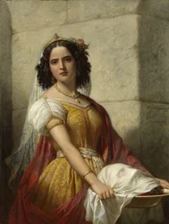Salome med Johannes Døberens hoved, ca. 1861 (olie på lærred)