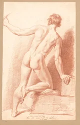 Stående nøgen mand, set bagfra (3. præmie 1811)