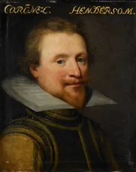Portræt af Sir Robert Henderson af Tunnegask, ca. 1609-1633 (olie på panel)