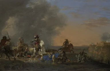 Kavaleriangreb ved solnedgang