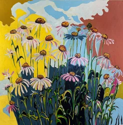 Cone Flower, 2024 (akryl på lærred)