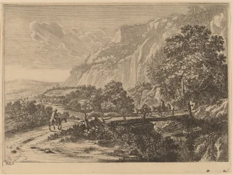 Træbroen ved Sulmona ved Tivoli