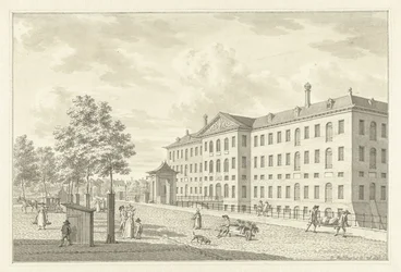 Det nationale søarsenal i Amsterdam før branden i 1791