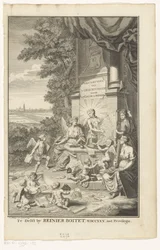 Allegori om Haags historie Titelblad for: Jacob de Riemer, Beschryving van 