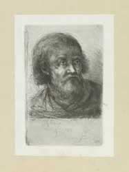 Bebaarde mand, til højre The Compleat Work of Etchings af John Chalon / Oeuvre Complette des Eaux Fortes af Jean Chalon (serietitel)