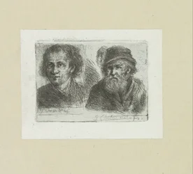 Twee mænd The Compleat Work of Etchings af John Chalon / Oeuvre Complette des Eaux Fortes af Jean Chalon (serietitel)