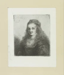 Kvinde med en perlekæde i håret The Compleat Work of Etchings af John Chalon / Oeuvre Complette des Eaux Fortes af Jean Chalon (serietitel)
