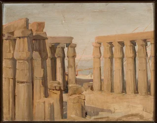Tempel i Luxor. Fra en rejse til Egypten