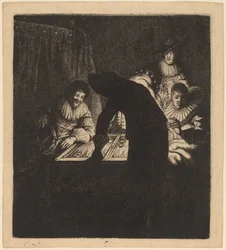 Backgammon-spillerne, ca. 1630.