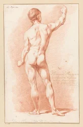 Stående nøgen mand, set bagfra (1. præmie 1767)
