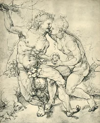 Adam og Eva, 1520-1525, 1943.