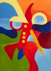 Cirkus, 2009 (olie på lærred)