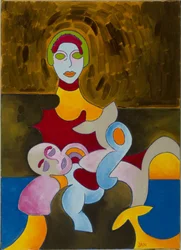 Pieta, 2009 (olie på lærred)