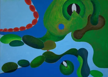 Røde perler, 2009 (olie på lærred)