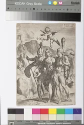 Minerva, ledet af Hercules og Mars