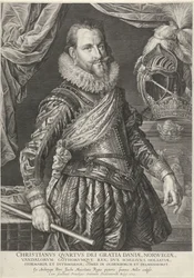 Portræt af kong Christian IV af Danmark og Norge