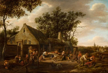 Bønder danser på en kro, ca. 1646-8
