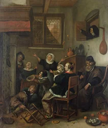Interiørscene, ca. 1660-70