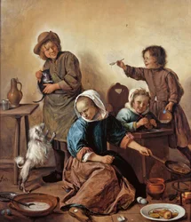 Børnemåltidet, ca 1665.