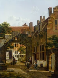 Gårdhave i Utrecht