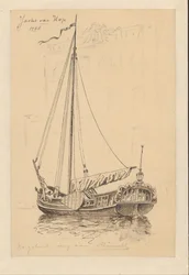 Sejlskib fra 1768 Hop Hunt (titel på objekt)