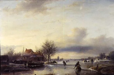 Vinterlandskab (panel)