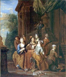 Musical Party (olie på lærred)