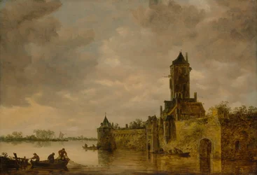 Slot ved en flod, 1647.