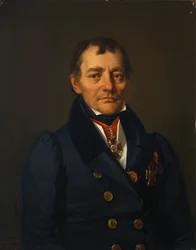 Portræt af forfatteren Pyotr Ivanovich Sokolov 1766-1836, 1830