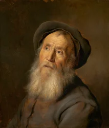 Skægget mand med en baret, ca. 1630.