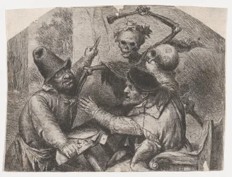 Død og kortspillere, 1620-74.