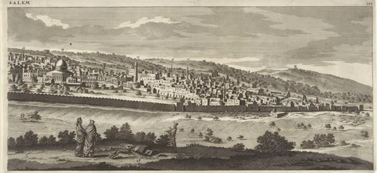 Udsigt over Jerusalem (højre plade)