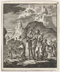 Møde af pilgrimme i bjergene
