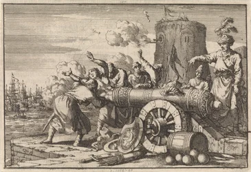 Under det franske bombardement af Algier bliver den franske konsul læsset ind i en kanon af algerierne og dræbt, 1683