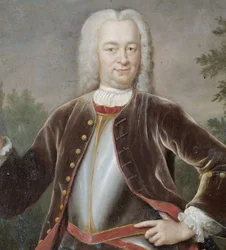 Hollandsk: Gustaaf Willem baron van Imhoff (1705-50). Generalguvernør (1743-50) Portræt af Gustaaf Willem, baron van Imhoff, generalguvernør for Det Hollandske Ostindiske Kompagni