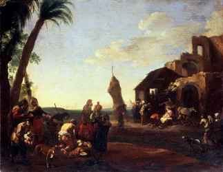 Tilbedelsen af Kristusbarnet, 1650