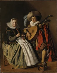 Duetten, ca. 1629 (olie på lærred)