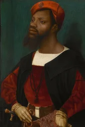 Portræt af en afrikaner (Christophle le More?). Omkring 1525-30