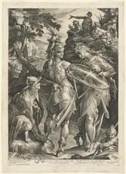 Minerva og Merkur bevæbner Perseus