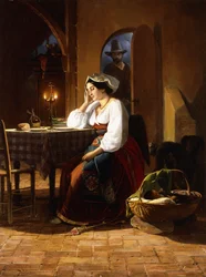 Sen hjem, 1854