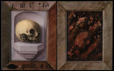 Yderside af en franciskanerbroders Diptykon (olie på lærred)
